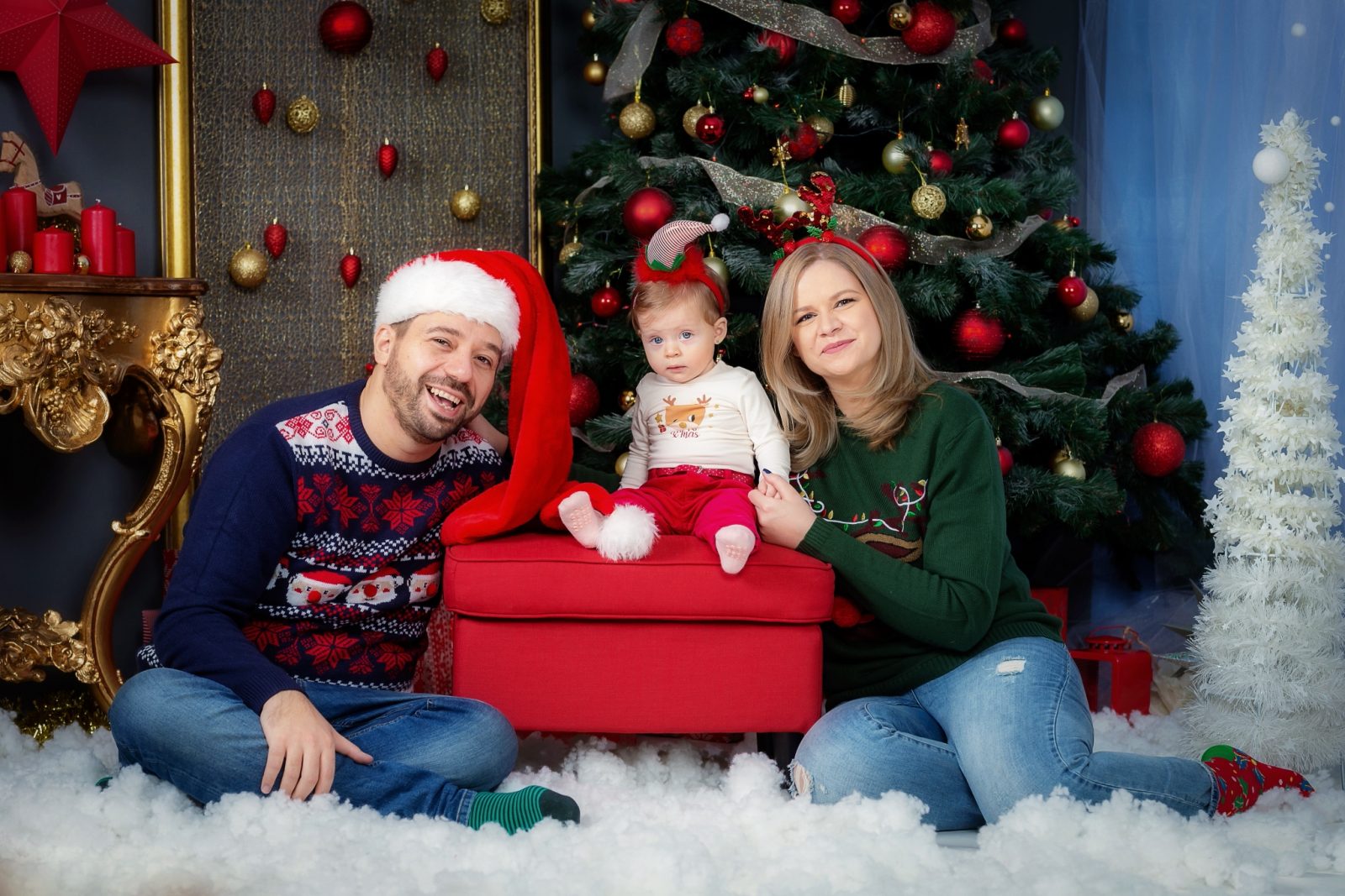 Şedință foto familie de Crăciun